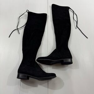 63. Black Over the Knee Women's Boots 9.5)